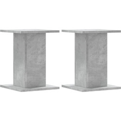 vidaXL 852648 Βάσεις Ηχείων Δαπέδου Dark Grey