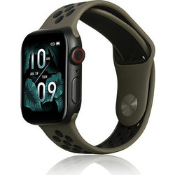 Beline Sport Λουράκι Σιλικόνης Black / Brown (Apple Watch 38 / 40 / 41mm)