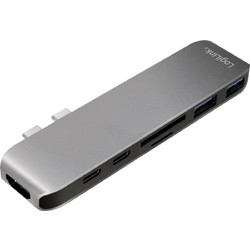 LogiLink UA0302 Dual USB-C Docking Station με DisplayPort / HDMI 4K PD και Σύνδεση 2 Οθονών
