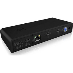RaidSonic Icy Box IB-DK2251AC USB-A USB-C Docking Station με HDMI Ethernet και Σύνδεση 2 Οθονών