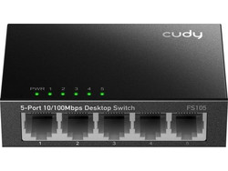 Cudy FS105 Unmanaged L2 Switch με 5 Θύρες Ethernet 100Mbps