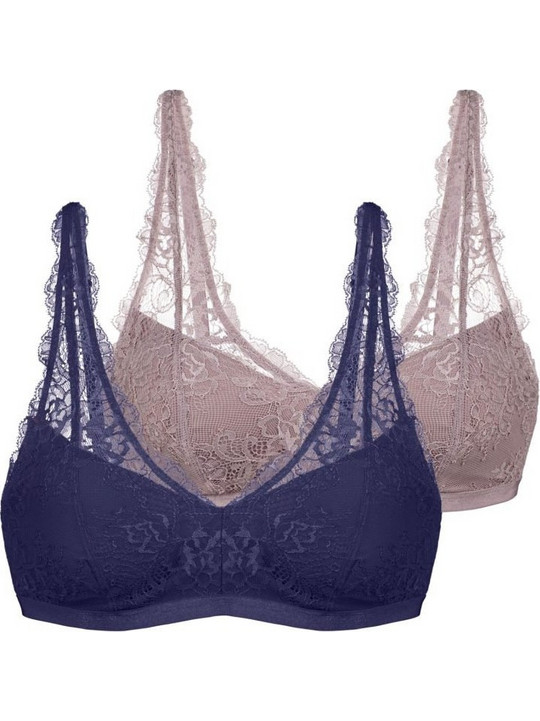 Dorina Amaya Bralette χωρίς Μπανέλα Navy Μπλε Nude FXBR0017LA133-2X0363