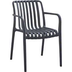 HomeMarkt Tippy Πολυθρόνα Κήπου Πολυπροπυλενίου Γκρι HM5940.10