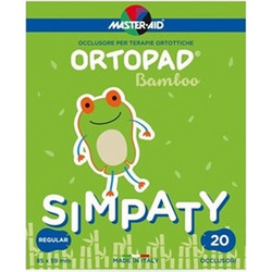 Master Aid Ortopad Bamboo Simpaty Οφθαλμικά Επιθέματα για Παιδιά Πολύχρωμα 85x59mm 20τμχ