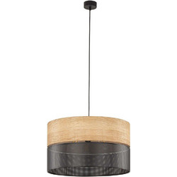 TK Lighting Nicol Κρεμαστό Φωτιστικό Οροφής Μονόφωτο E27 Μαύρο 4798