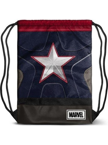 Karactermania Captain America Παιδική Τσάντα Πλάτης Γυμναστηρίου Navy Μπλε 75402