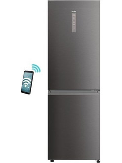 Haier HDPW5618DNPD Ψυγειοκαταψύκτης 352lt Υ185xΠ59.5xΒ66.7cm Μαύρος