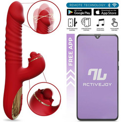 IntoYou Ascen Vibe Δονητής Rabbit για Ζευγάρια με App Control 24.8cm Κόκκινος