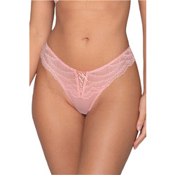 Luna Γυναικείο Sexy Brazil με Δαντέλα Ροζ 24300