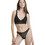 Walk Γυναικείο String με Δαντέλα Μαύρο W2042-02
