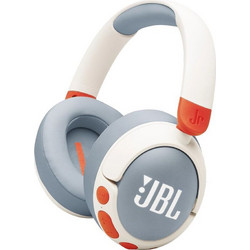 JBL Junior 470NC Ασύρματα Bluetooth Παιδικά Ακουστικά Over Ear με Noise Cancelling Λευκά Γκρι