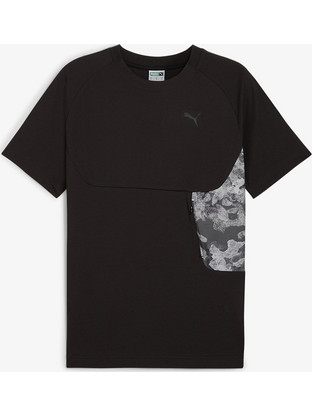 Puma Tech Ανδρικό Αθλητικό T-Shirt Μαύρο 628047-01