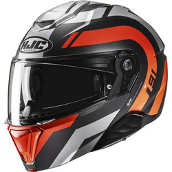 HJC i91 Arven Black Grey Orange Κράνος Μηχανής Flip-Up 1700gr