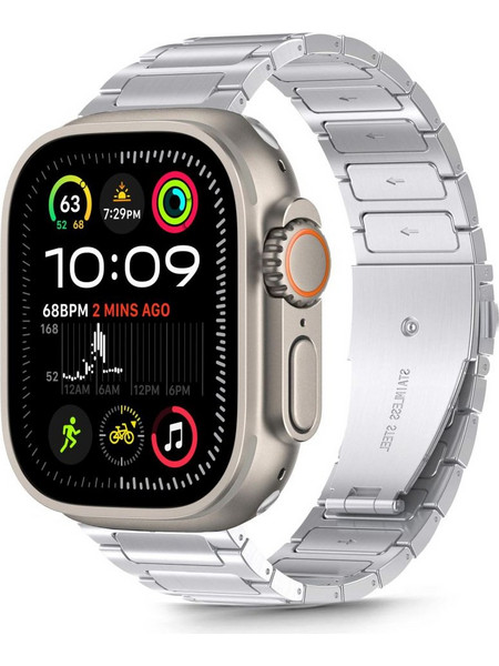 Tech-Protect Stainless Classic Λουράκι Μεταλλικό Silver (Apple Watch 42 / 44 / 45 / 49mm)