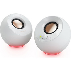Creative Pebble SE Ηχεία Υπολογιστή 2.0 4.4W με RGB Φωτισμό White
