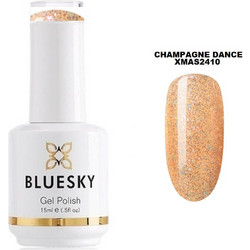 Bluesky Uv Gel XMAS2410P Champagne Dance Glitter Ημιμόνιμο Βερνίκι Νυχιών 15ml
