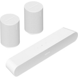 Sonos Ray Surround Set Sonos Ray + 2x Sonos Era 100 Σετ Ηχείων Home Cinema με Wi-Fi White