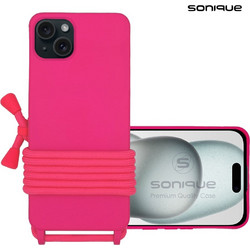 Sonique Carryhang Back Cover Fuchsia (iPhone 15 Plus)