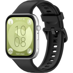 Buckle Λουράκι Σιλικόνης Black (Huawei Watch Fit 3)