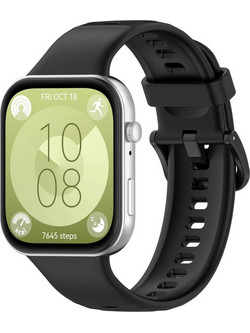 Buckle Λουράκι Σιλικόνης Black (Huawei Watch Fit 3)
