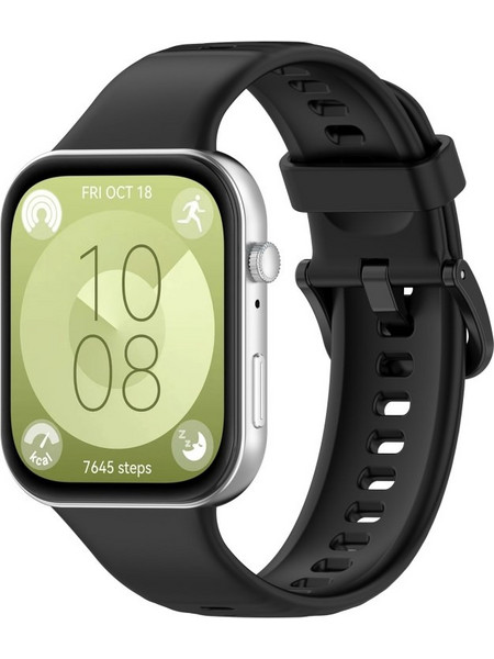 Buckle Λουράκι Σιλικόνης Black (Huawei Watch Fit 3)
