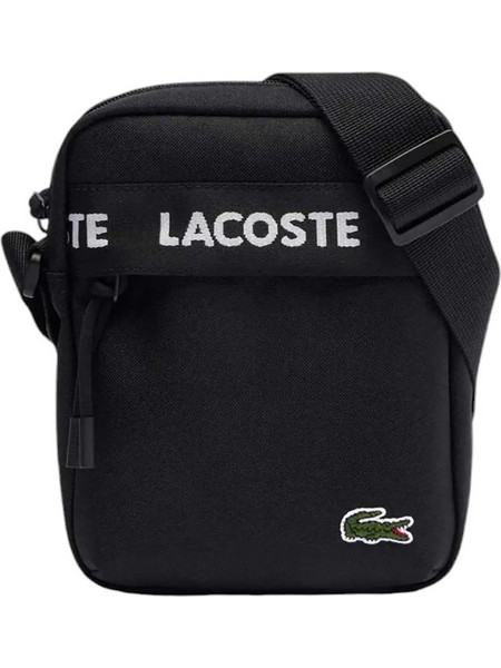 Lacoste Ανδρική Τσάντα Ώμου / Χιαστί Μαύρη 3NU4686NZ-N37