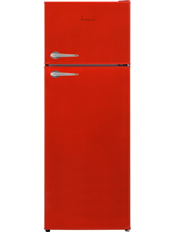 Fram FDD-VRL212RDE++ Retro Δίπορτο Ψυγείο 213lt Υ145xΠ54xΒ57cm Κόκκινο