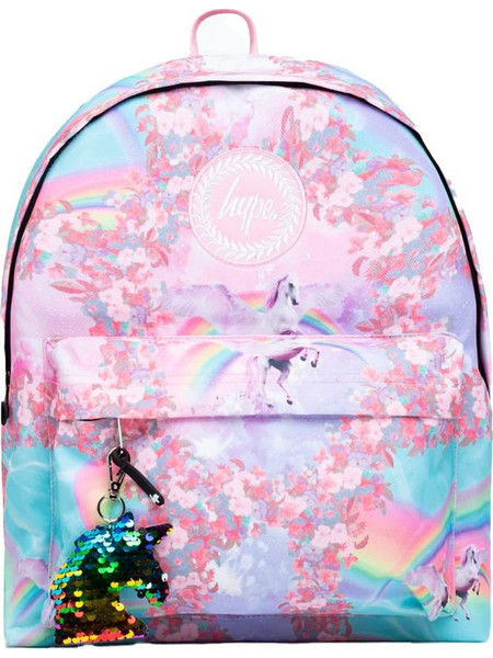 Hype Holographic Rainbow Crest YVLR-645 Σακίδιο Πλάτης 18lt Ροζ