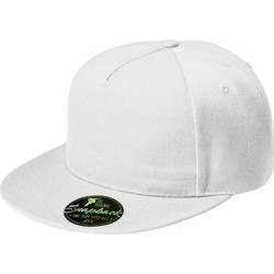 Malfini Ανδρικό Καπέλο Jockey Snapback Υφασμάτινο Λευκό MLI-30100
