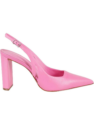 Schutz Γόβες Slingback Δερμάτινες με Χοντρό Ψηλό Τακούνι Ροζ S2182400020004