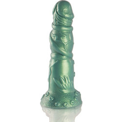 Epic Hades Passion In The Underworld Dildo με Βεντούζα 19.3cm Πράσινο