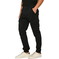 Camaro Ανδρικό Παντελόνι Cargo Joggers Ελαστικό Κανονική Εφαρμογή Μαύρο 24524-572-451