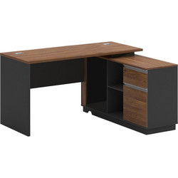 Pakoworld Oscar Γωνιακό Γραφείο Ξύλινο με Βιβλιοθήκη 140x120x76cm 246-000019