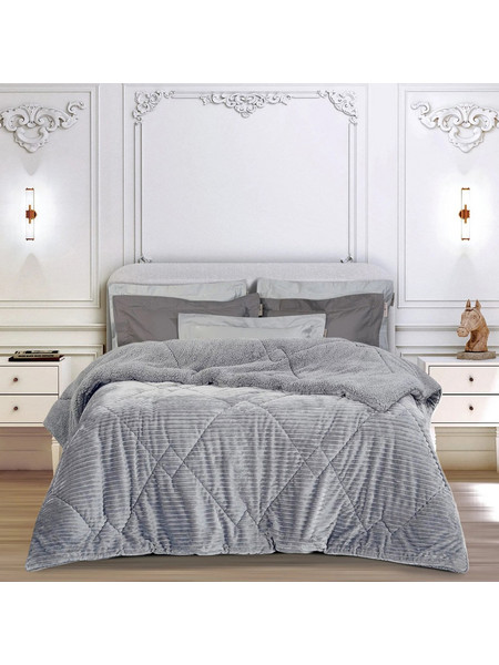 Mc Decor Κουβερτοπάπλωμα Μονό 160x230 Light Grey