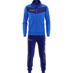 Givova Tuta Visa Triacetato Ανδρικό Σετ Φόρμας με Λάστιχο Royal Blue TR018-0403
