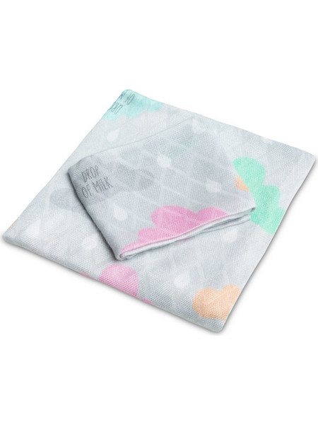 Sensillo Drop Of Milk Πάνες Αγκαλιάς Γκρι 75x75cm 2τμχ