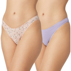 Minerva Βαμβακερά Γυναικεία Slip Χωρίς Ραφές 2Pack 90-81358-920