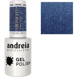 Andreia Midnight MD1 Glitter Ημιμόνιμο Βερνίκι Νυχιών 10.5ml