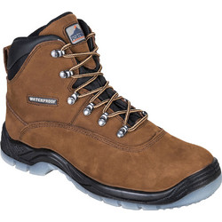 Portwest SteeLite All Weather Μποτάκια Ασφαλείας S3 Αδιάβροχα Καφέ FW57BRR46