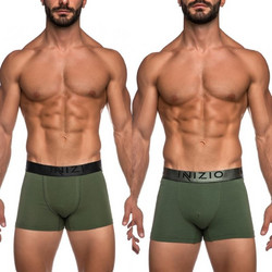 Inizio Ανδρικά Μποξεράκια Σετ 2Pack Χακί 44100-8