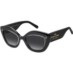Marc Jacobs MARC800/S MNG/9O Γυναικεία Γυαλιά Ηλίου Πολυγωνικά Κοκάλινα Μαύρα με Μαύρο Φακό