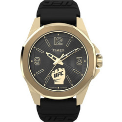 Timex Ανδρικό Ρολόι με Μαύρο Καουτσούκ Λουράκι TW2W73600