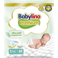Babylino Premium Ultra Soft Πάνες No1 2-5kg 68τμχ