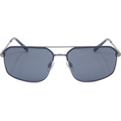 Invu IB12508 B Ανδρικά Γυαλιά Ηλίου Aviator Μεταλλικά Γκρι με Μαύρο Φακό