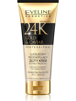 Eveline 24k Gold & Caviar Ενυδατική Κρέμα Χεριών & Νυχιών 100ml