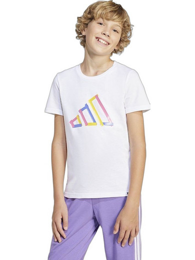 Adidas Παιδικό T-Shirt Κοντομάνικο Λευκό Πολύχρωμο JD4638