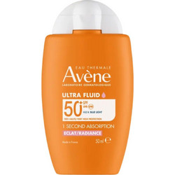 Avene Ultra Fluid Radiance Αντηλιακό Γαλάκτωμα Προσώπου Αντιγηραντικό SPF50+ 50ml