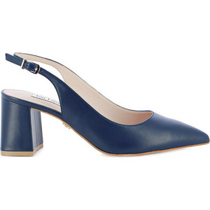 Guy Laroche Γόβες Slingback Δερμάτινες με Χοντρό Ψηλό Τακούνι Μπλε 59304X Guy Laroche Γόβες Slingback Δερμάτινες με Χοντρό Ψηλό Τακούνι Μπλε 59304X