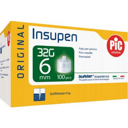 Pic Insupen Βελόνες Ινσουλίνης 32G 6mm 100τμχ
