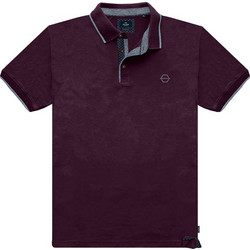 Double Ανδρική Μπλούζα Polo Κοντομάνικη Μπορντό PS-3045